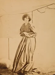 Porträtt av Jane Morris, 1865 (albumintryck)